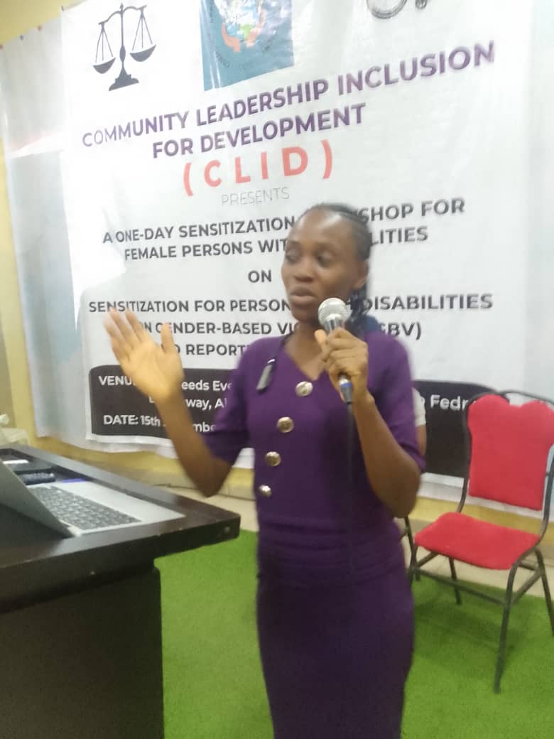 CLID sensitization workshop for women with disabilities on gender-based violence, photo 18